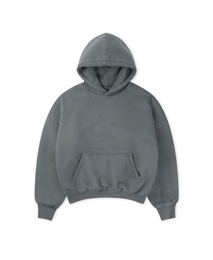 1000 GSM 'Iron Gray' Double Hoodie