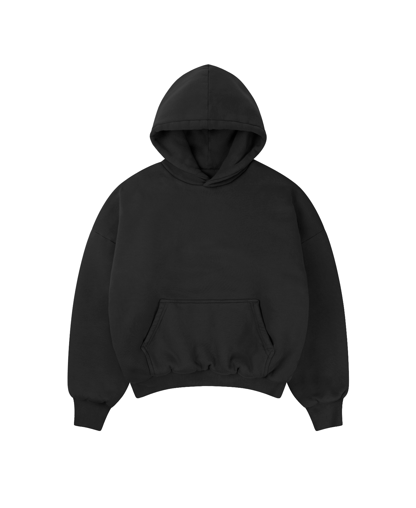 1000 GSM 'Jet Black' Double Hoodie