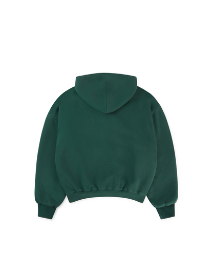 1000 GSM 'British Racing Green' Double Hoodie