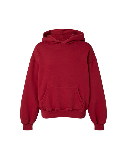 450 GSM 'Dark Red' Hoodie