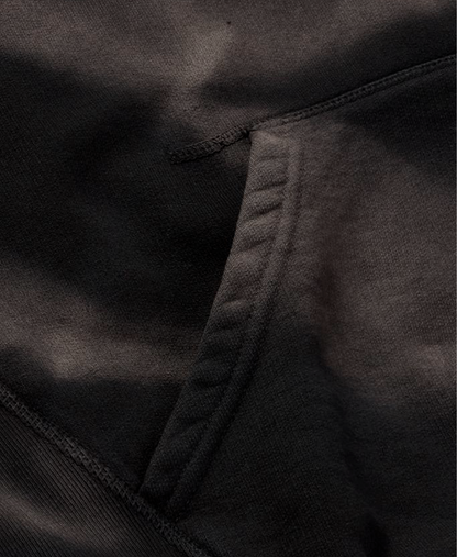 700 GSM 'Sun-Faded Black' Hoodie