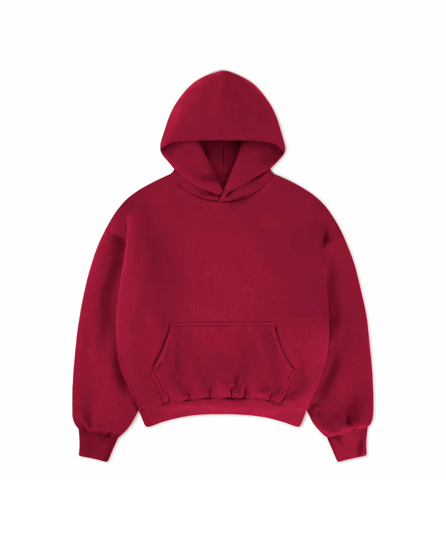 1000 GSM 'Dark Red' Double Hoodie