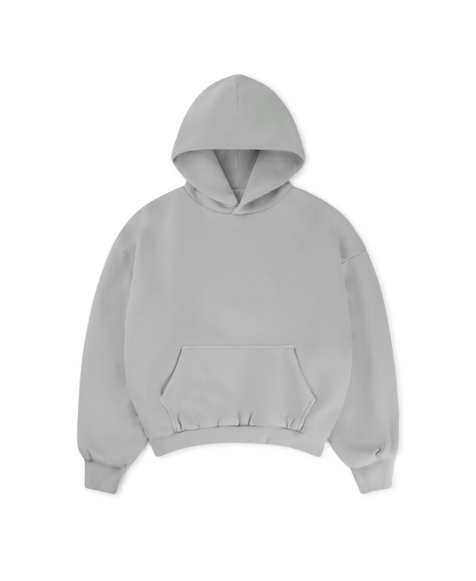 1000 GSM 'Neutral Gray' Double Hoodie