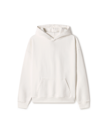 600 GSM 'Bone White' Hoodie