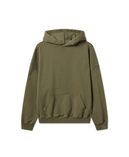 600 GSM 'Army Olive' Hoodie