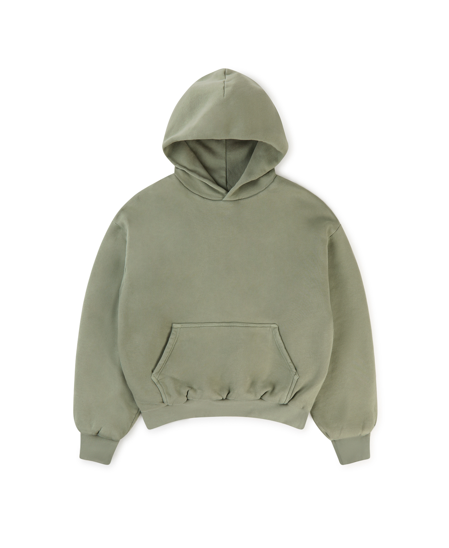 1000 GSM 'Vintage Olive' Double Hoodie